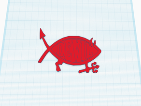 devil fish car logo La stampa 3d 3d print model - Mito3D