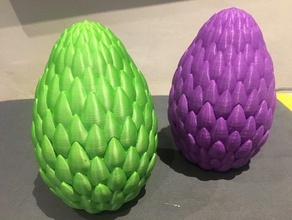 dragon egg art organising pot storage 3d print model - Mito3D
