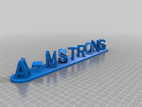 armstrong holland signs & logos customized 3d print model - Mito3D