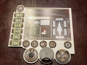 star wars armada - riesiges Schiff-Fach Spielzeug & game Zubehör card-Inhaber 3d print model - Mito3D