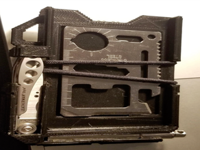 edc minimalist wallet tool holders & boxes 3d slash 3d print model - Mito3D
