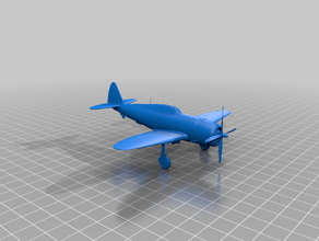 p-47 uçak 3d baskı 3d print model - Mito3D
