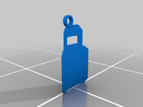 kleiner Schlüsselanhänger blitz-Schild-Regenbogen sechs Belagerung Spiele 3d print model - Mito3D