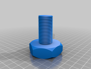 bed chair bolt 2 parts customized 3d print model - Mito3D