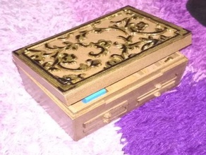 gioielli casella di fiorire i contenitori box contenitore cassetti scatola monili 3d print model - Mito3D