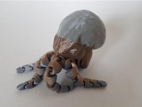mini cthulhu articulated figure figurine flexible idol lovecraft tentacle tentacles 3d print model - Mito3D