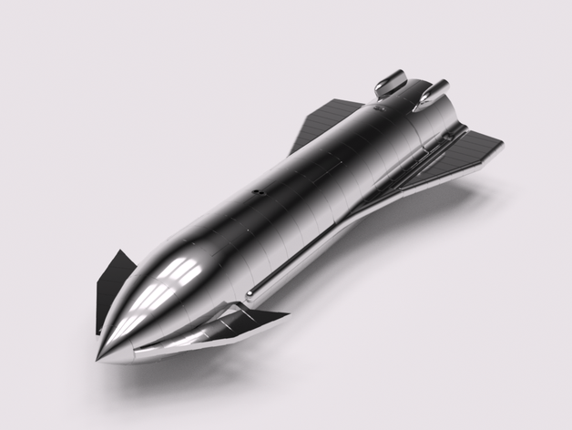 spacex starship mk1 i veicoli falconheavy falcon 9 modello di razzo la nasa spazio astronave 3D print model - Mito3D