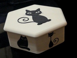 kitten box containers 3d print model - Mito3D