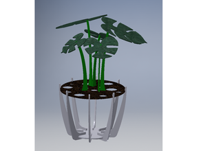 plante en pot décor de l'usine 3d print model - Mito3D