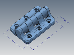 imprimable charnière pla L'impression 3d 3d print model - Mito3D