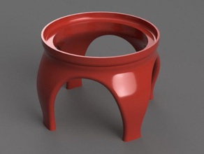 dog dish stand pets bowl 3d print model - Mito3D