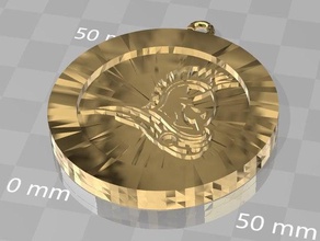 pingente de-guerreiro-moeda os acessórios moeda guerreiro 3d print model - Mito3D