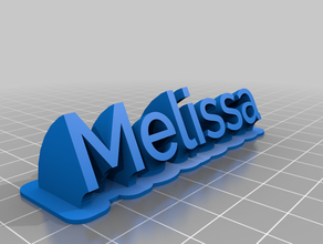 melissa office customized 3d print model - Mito3D