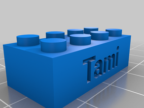 lego tami les signes et logos personnalisé 3d print model - Mito3D