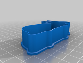 kralik v noce coelho de natal A impressão 3d cookiecutter 3d print model - Mito3D