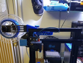 esquina superior cola de montaje Impresora 3d accesorios creality ender 3 filamento soporte bobina 3d print model - Mito3D