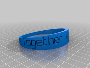 cancer ml bracelets customized 3d print model - Mito3D