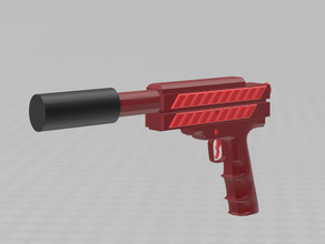 double red-gun Spielzeug & Spiele Doppel Spiel gun rot - 3d print model - Mito3D