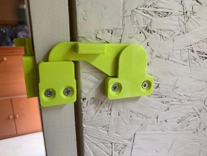 die Tür Schloss 3d Drucker Zubehör Schrank Tür-Verriegelung lock locker 3d print model - Mito3D