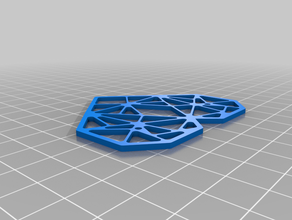 my customized origami heart decor 3d print model - Mito3D