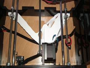 topology optimized anet a8 rear frame brace 3d printing mods parts upgrade optimization 3d print model - Mito3D