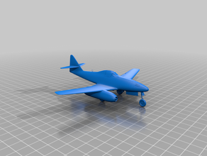 me-262 uçağı 3d baskı nesneler 3d print model - Mito3D