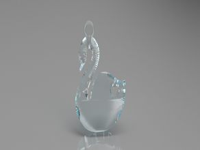 swan orecchini gli di natale orecchino idealab gioielli lago ciondolo ciondoli fiume 3d print model - Mito3D
