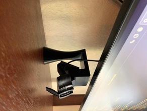 webcam hanging stand - logitech c920s 3d printing c920 holder mount 3d print model - Mito3D