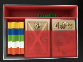 camel up cards organizer - fits sleeved games boardgame inserts boargame 3d print model - Mito3D
