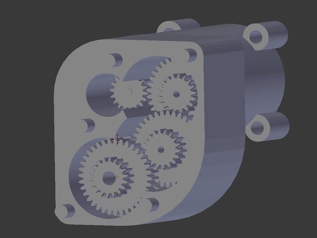 rc trasmissione 1 8 r c i veicoli di riduzione dell'ingranaggio auto la 3D print model - Mito3D