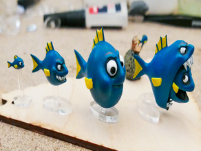 4-mation fish animation v2 interactive art 3d print model - Mito3D