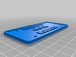 feliz 40º karen signos y logotipos personalizado 3d print model - Mito3D