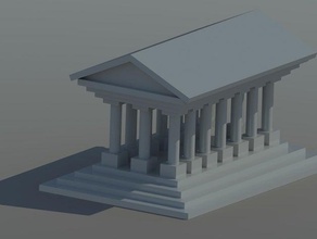 Yunan parthenon binalar ve yapılar 3d print model - Mito3D