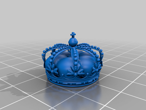 coroa espanhola A impressão 3d corona espa ol ola espanha espanhol 3d print model - Mito3D