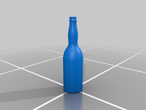 bouteille de bière nourriture et boisson la 3d print model - Mito3D