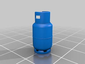 lpg gas canister tank propan butan props propane 3d print model - Mito3D
