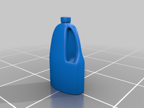 plastic bottles set 7 props chem canister bottle 3d print model - Mito3D