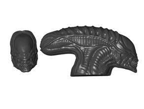 alien xenomorph refrigerador pizarra imanes decoración extranjeros el imán del magnética 3d print model - Mito3D