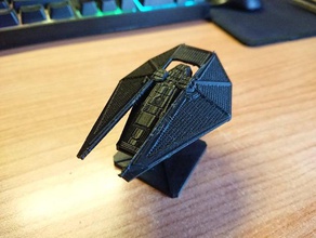 tie reaper cutted+pin x-wing tmg vehicles star wars fighter xwing 20 game miniatures 3d print model - Mito3D