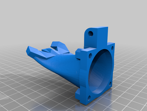 t-rex nozzle cooler piper 1 3d printer parts radial fan mount t rex 3d print model - Mito3D