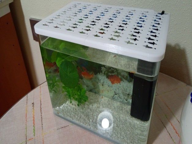 tapa pecera las mascotas el acuario peces 3D print model - Mito3D