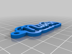 nurin keychains customized 3d print model - Mito3D
