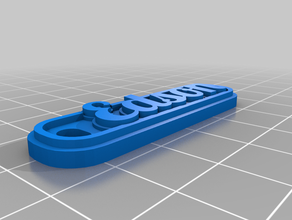 edson keychains customized 3d print model - Mito3D