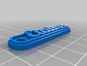 elaine Schlüsselanhänger kundengebundene 3d print model - Mito3D