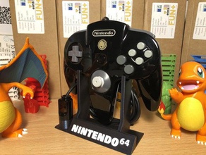 nintendo 64 controller stand better stability video games n64 neorame 3d print model - Mito3D