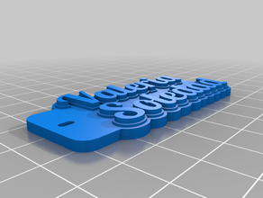 Schlüsselanhänger valeria soledad kundengebundene 3d print model - Mito3D