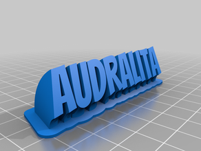 audry office customized 3d print model - Mito3D