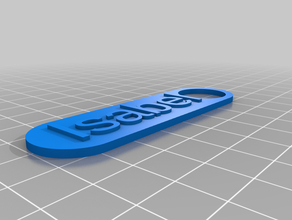 isabel keychains customized 3d print model - Mito3D