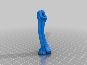 t-rex leg bones separated art 3d print model - Mito3D