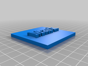 mark- name plate 3d print model - Mito3D